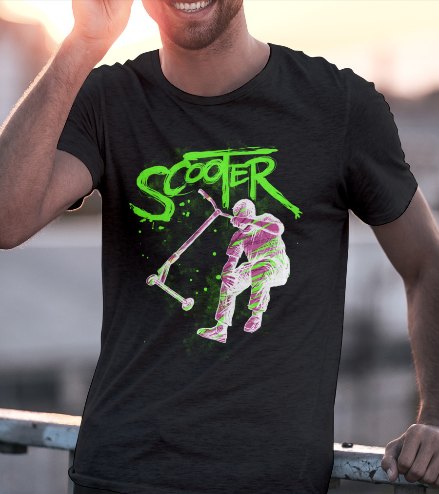 Scooter Neon Jump Action T-Shirt