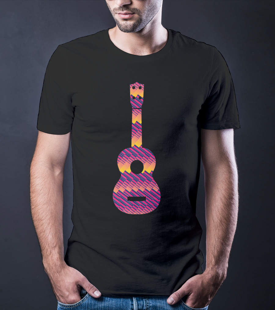Tie Dye Sunset Guitar T-Shirt