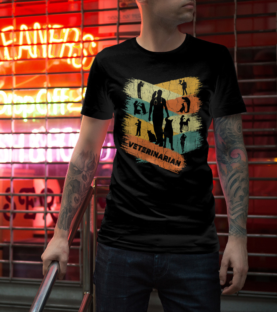 Retro Veterinarian Veterinary Vintage Vet T-Shirt