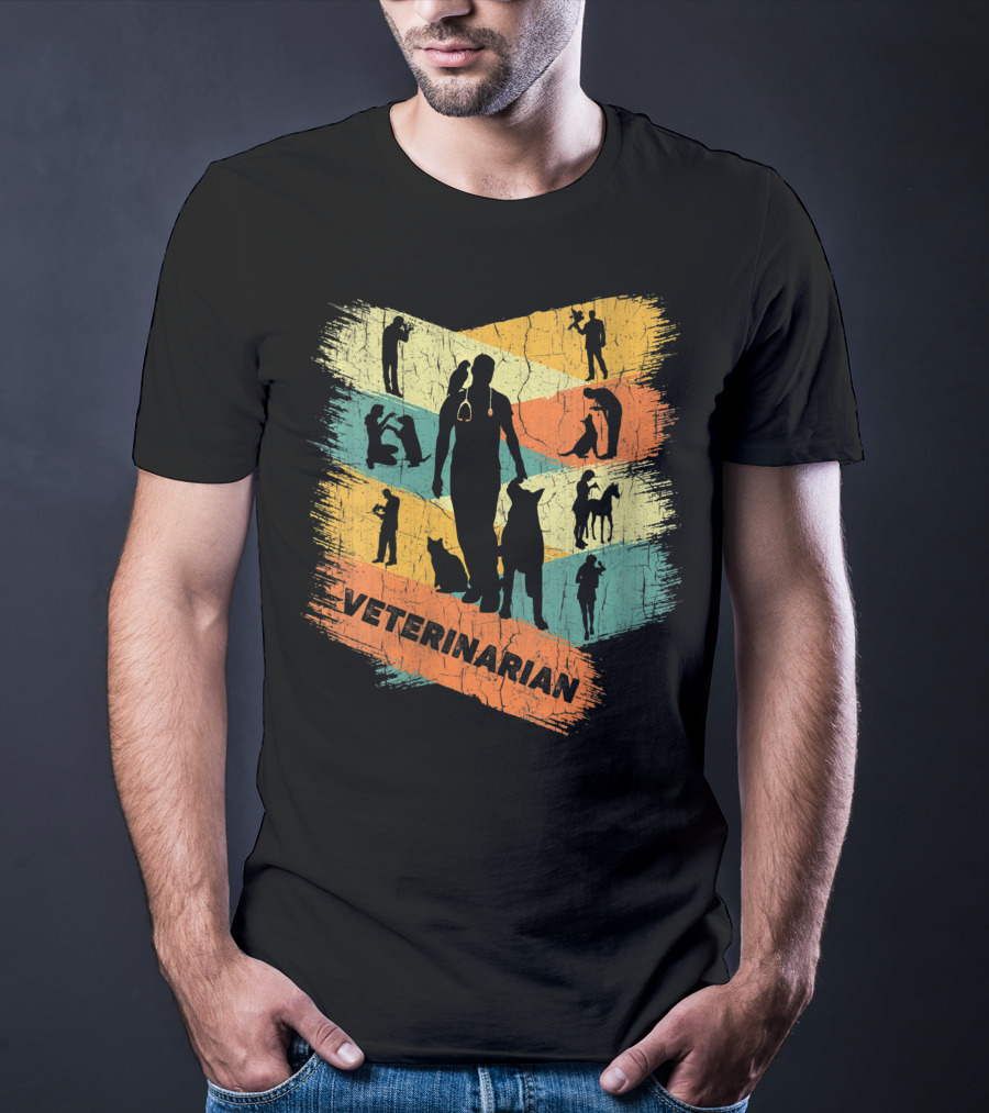Retro Veterinarian Veterinary Vintage Vet T-Shirt