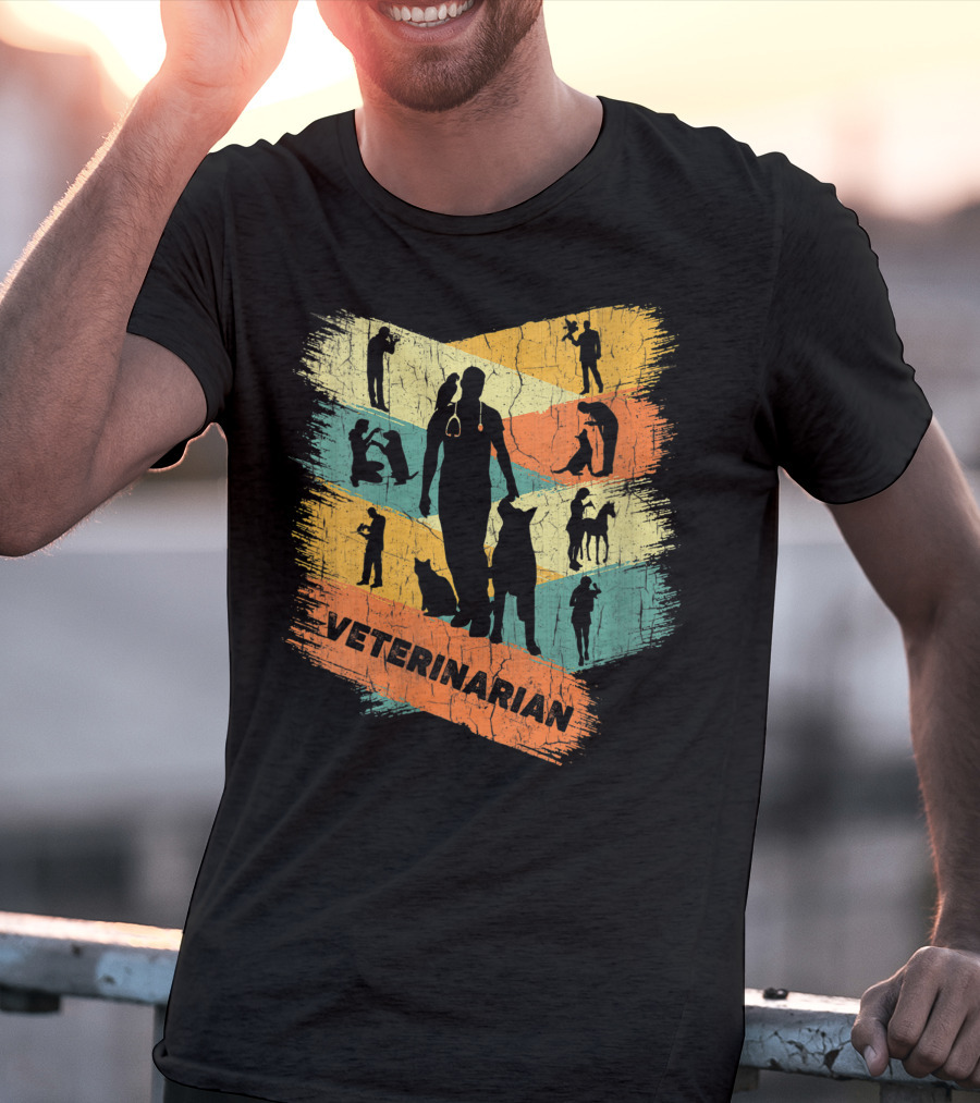 Retro Veterinarian Veterinary Vintage Vet T-Shirt