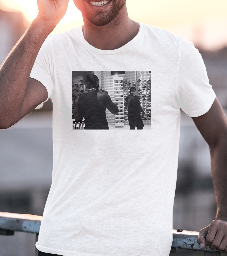 Jidion Merch PICTURE Parental Advisory Mirror Selfie Sneaker Store T-Shirt