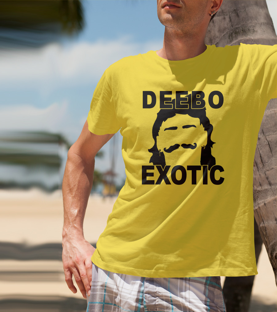 DEEB0 EX0TIC Μullet Mustache T-Shirt