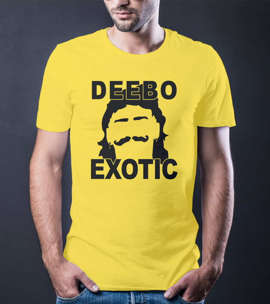 DEEB0 EX0TIC Μullet Mustache T-Shirt
