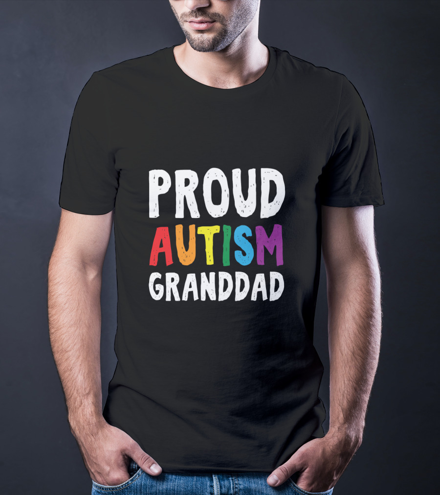 Proud Autism Granddad T-Shirt