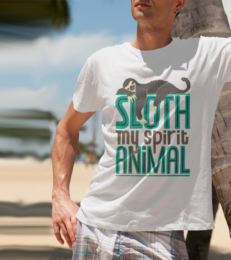 Sloth Sloth My Spirit Animal Relaxed Creature T-Shirt