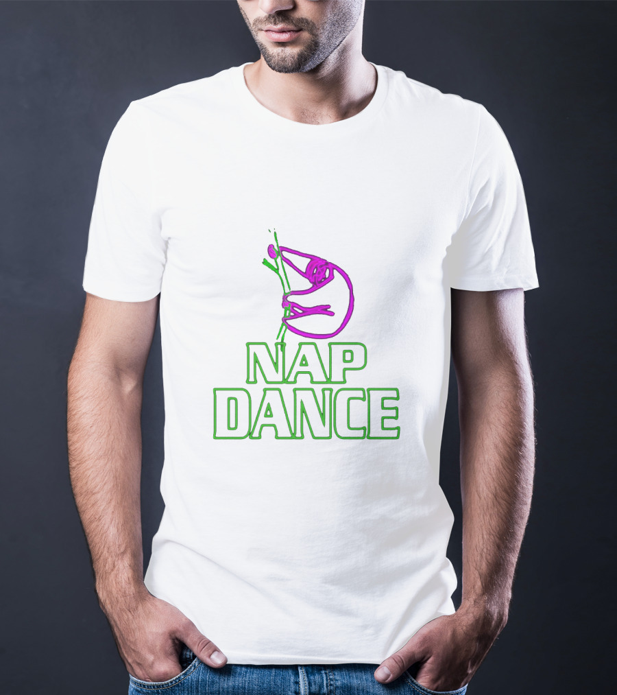 Nap Dance Neon Sign Sloth Pun T-Shirt