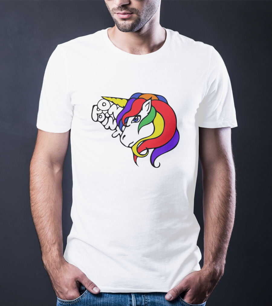 Rainbow Mane On Point Unicorn T-Shirt