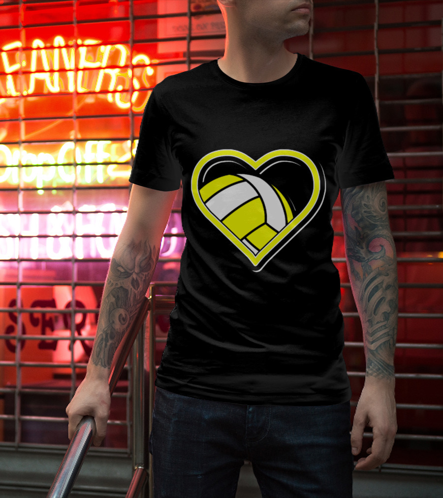 Heart-Shaped Volleyball Passion T-Shirt