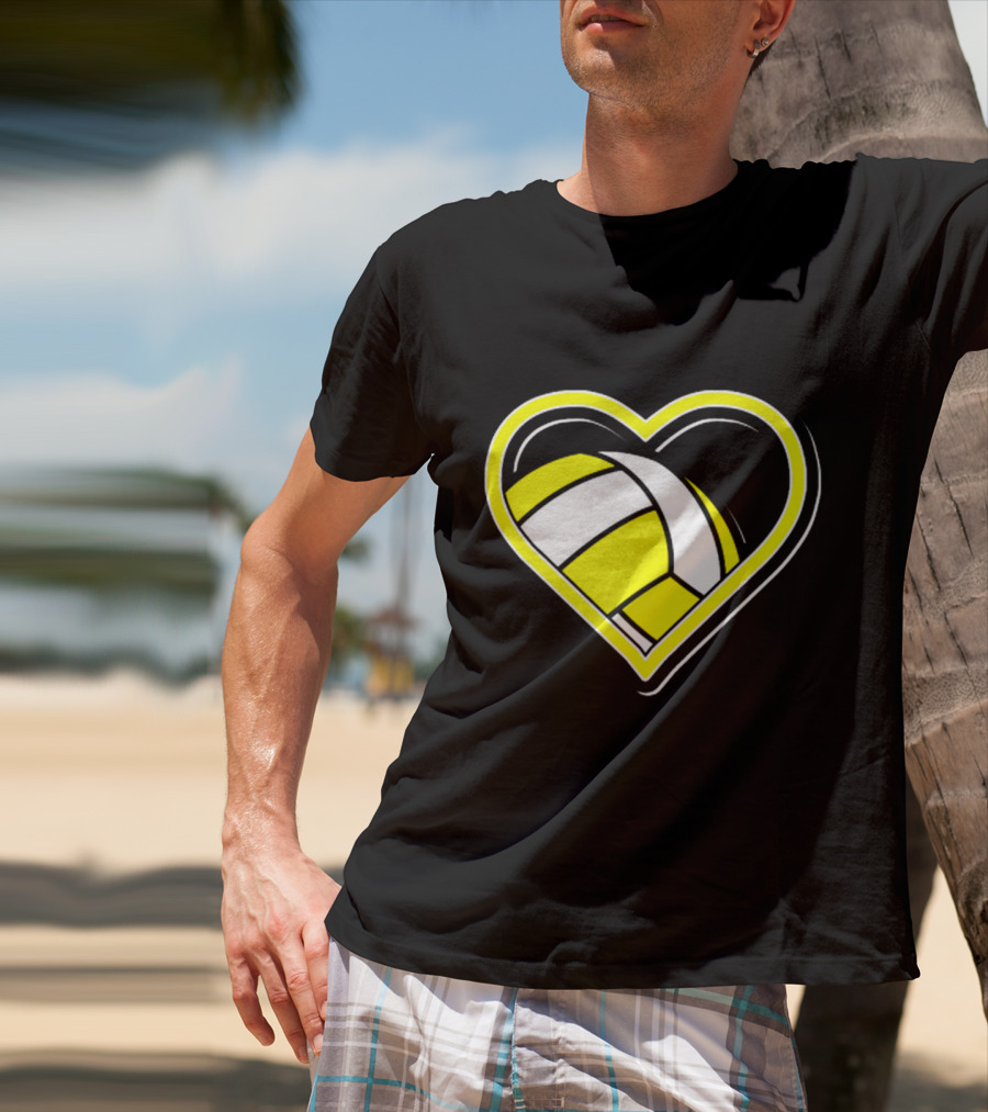Heart-Shaped Volleyball Passion T-Shirt