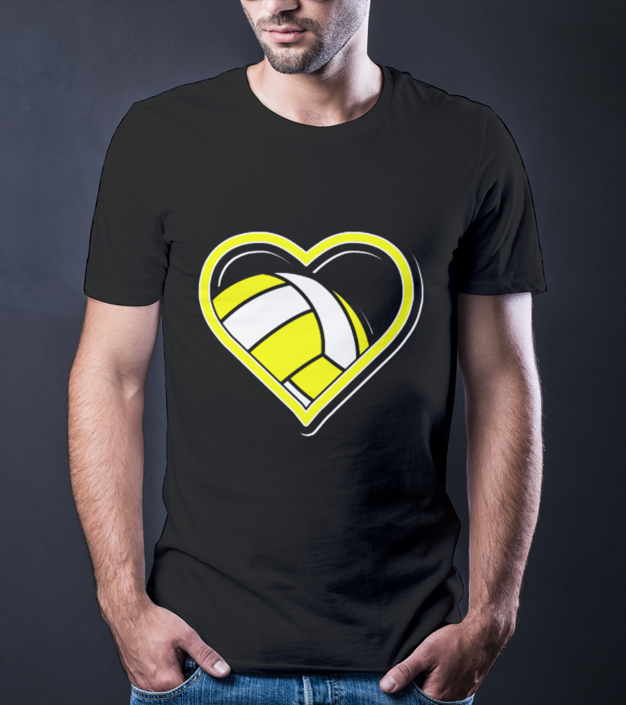 Heart-Shaped Volleyball Passion T-Shirt