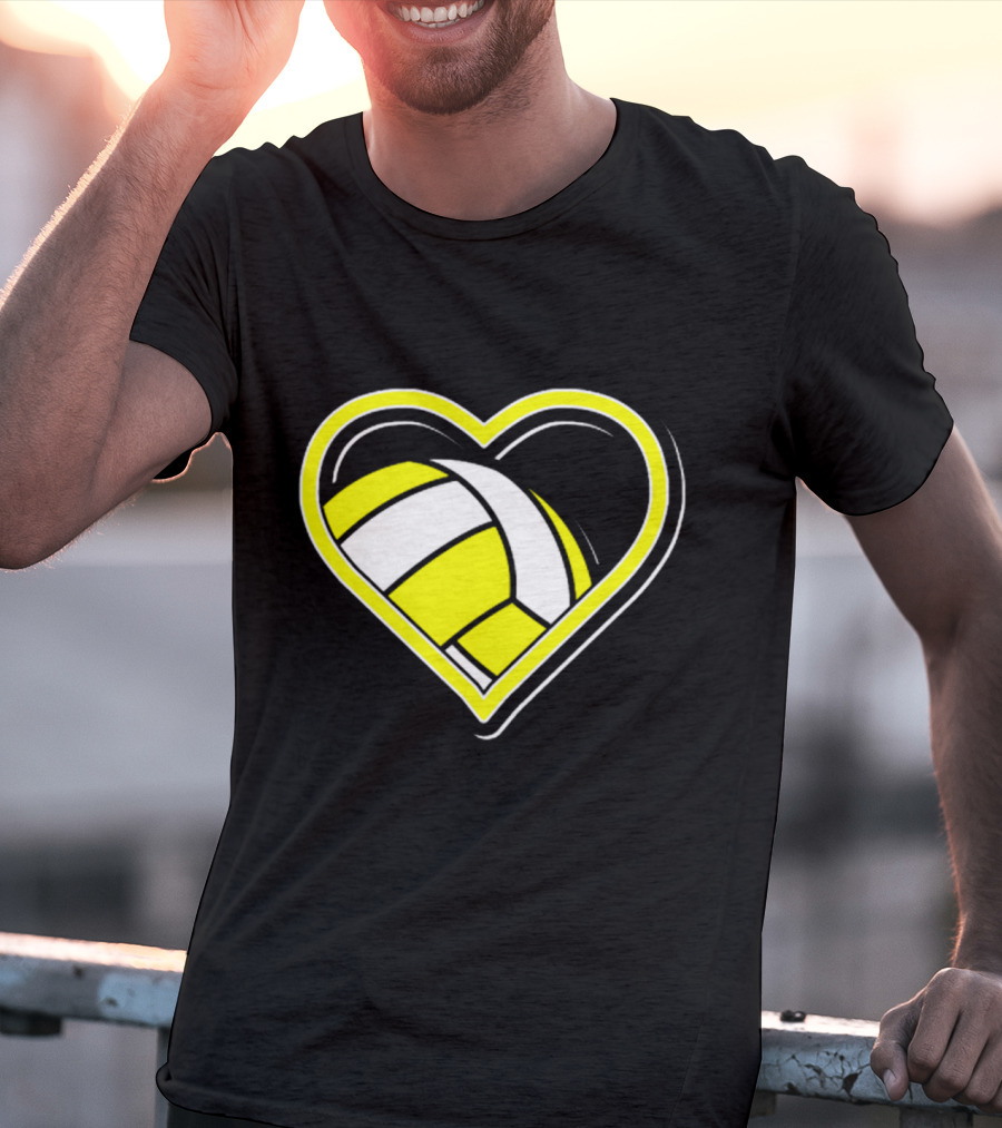 Heart-Shaped Volleyball Passion T-Shirt