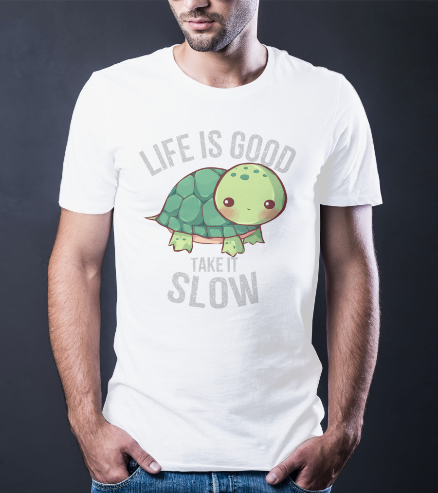 Life Is Good Take It Slow Turtle T-Shirt
