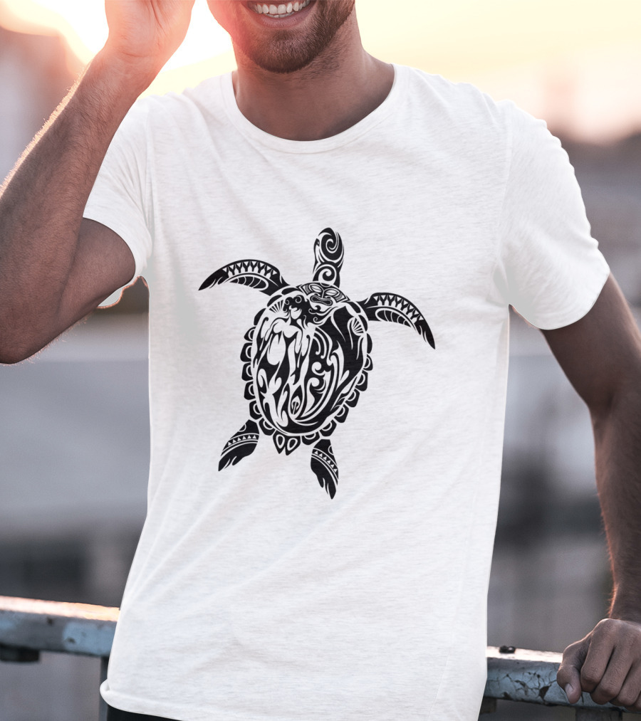 Turtle Turtles Polynesian Tribal Sea Turtle T-Shirt