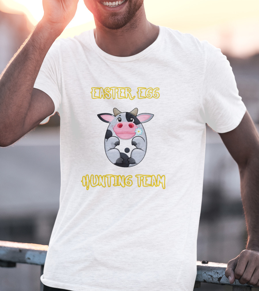 Easter Egg Hunting Team Cow Egg Farmer T-Shirt