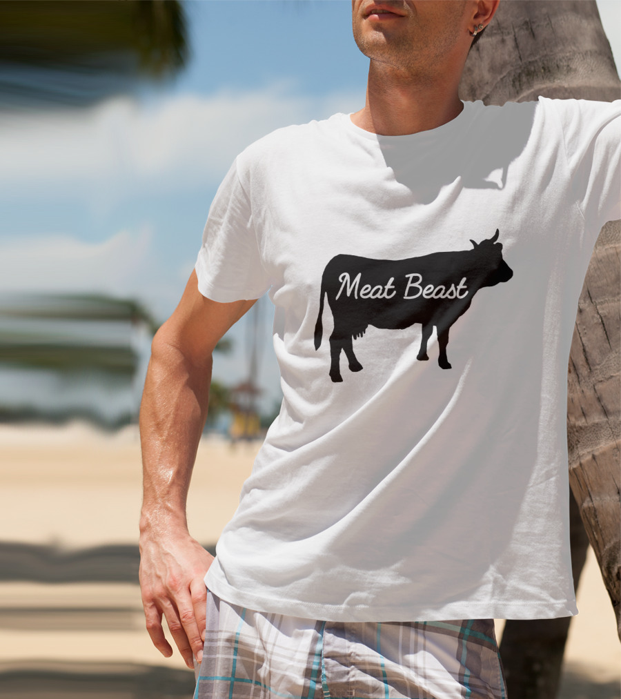 Meat Beast Bold Cow T-Shirt