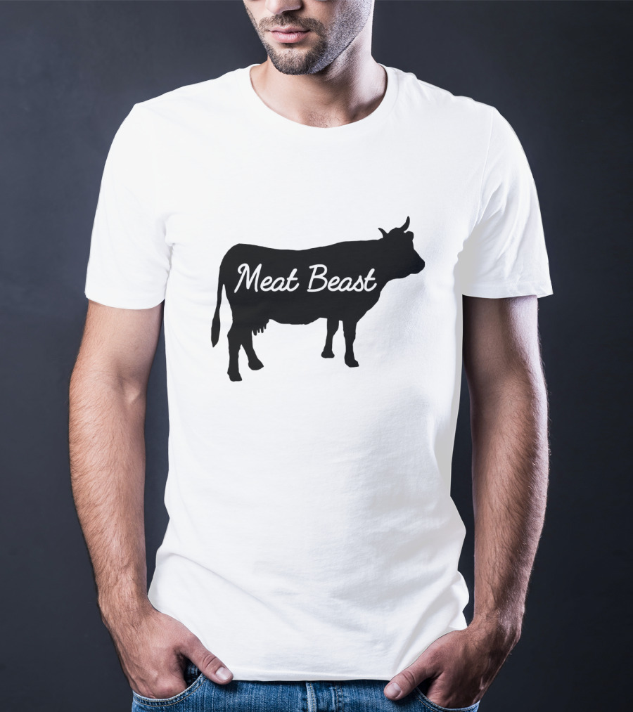 Meat Beast Bold Cow T-Shirt