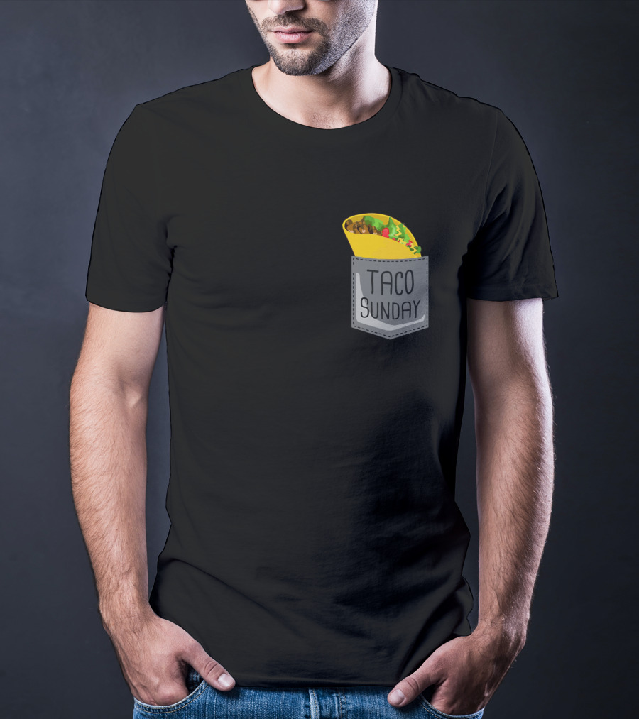 Taco Sunday In Pocket T-Shirt