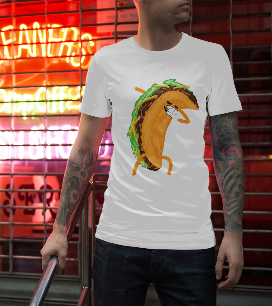 Tacos Tacos Tacos Tacos Dancing Taco Character T-Shirt