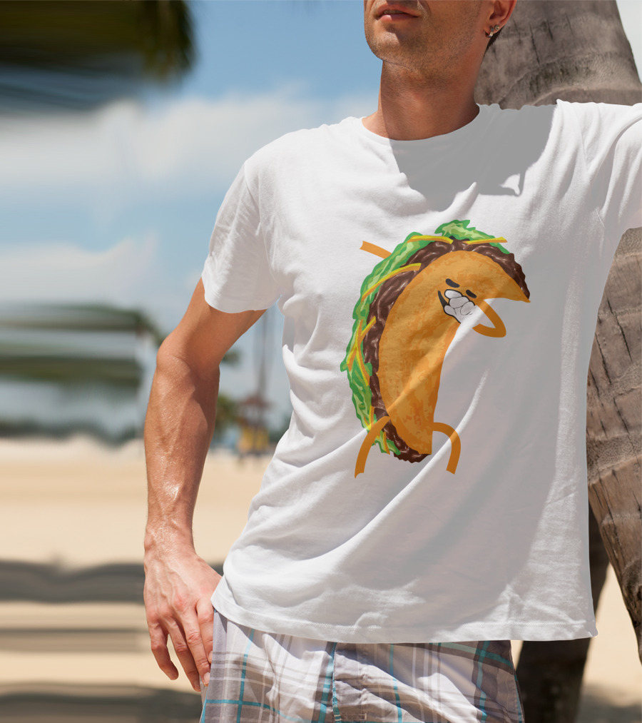 Tacos Tacos Tacos Tacos Dancing Taco Character T-Shirt
