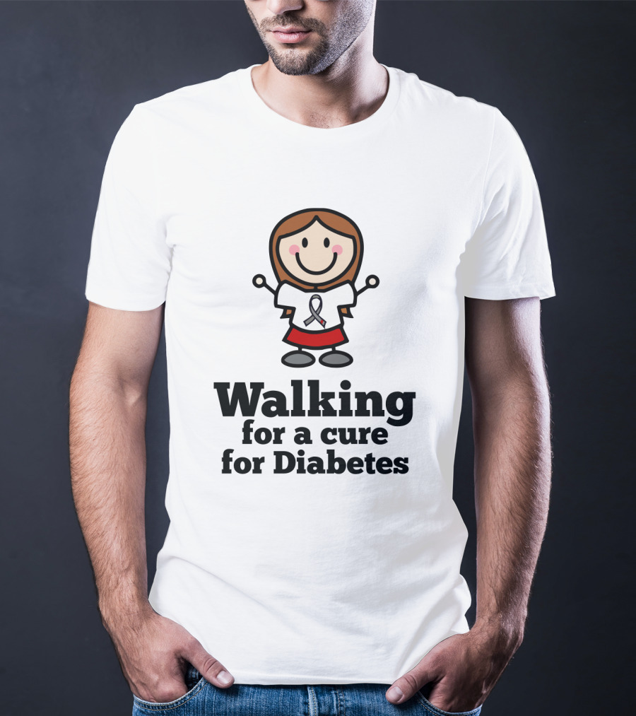 Walking For A Cure For Diabetes T-Shirt