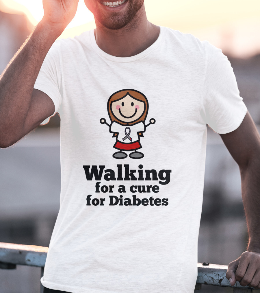 Walking For A Cure For Diabetes T-Shirt