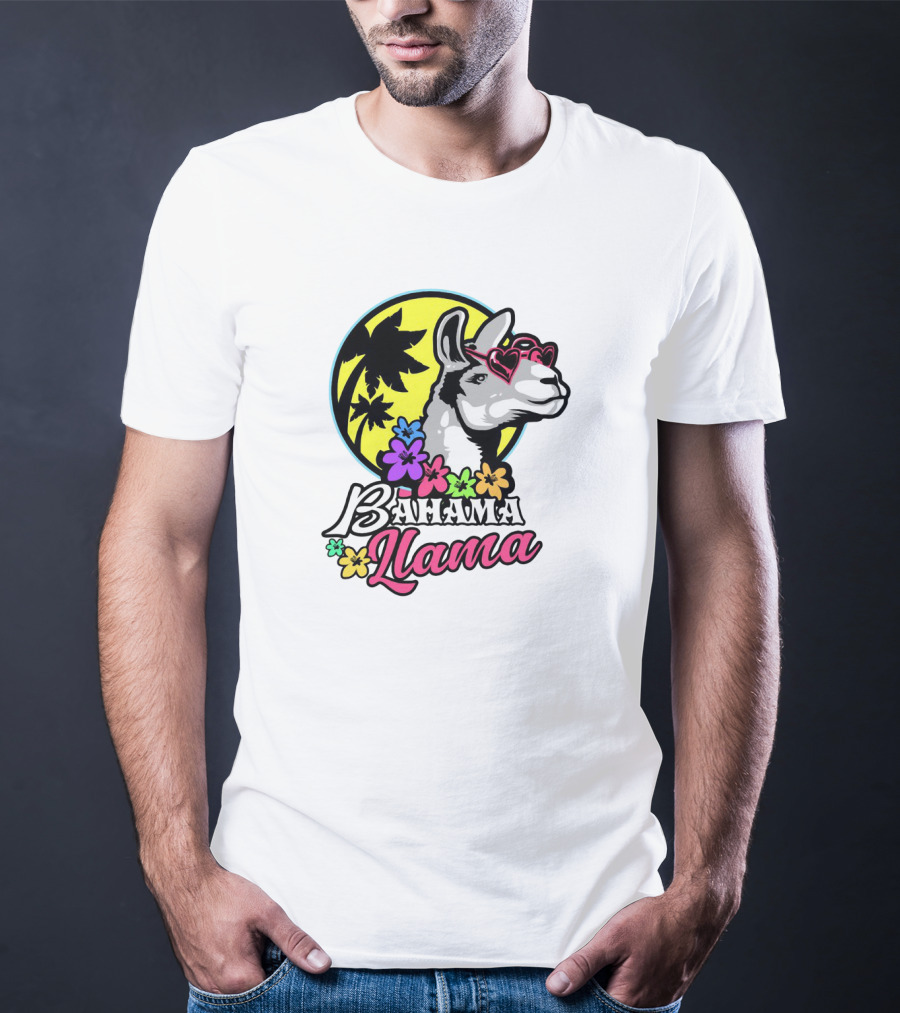 Bahama Llama Drama Alpaca America Spit T-Shirt