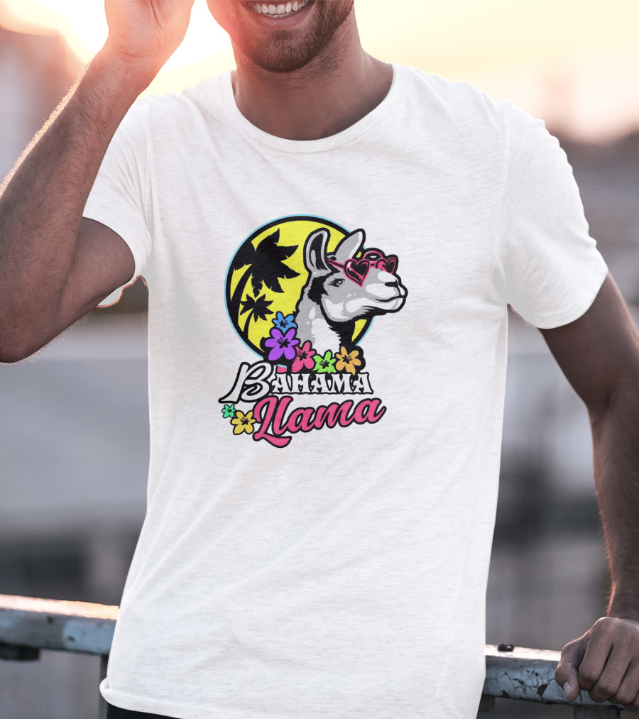 Bahama Llama Drama Alpaca America Spit T-Shirt