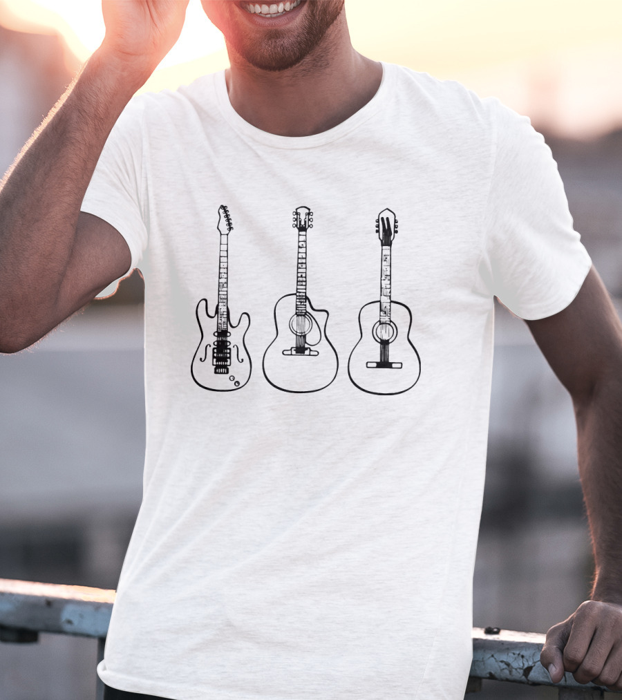 Guitars Electric Acoustic Trio T-Shirt