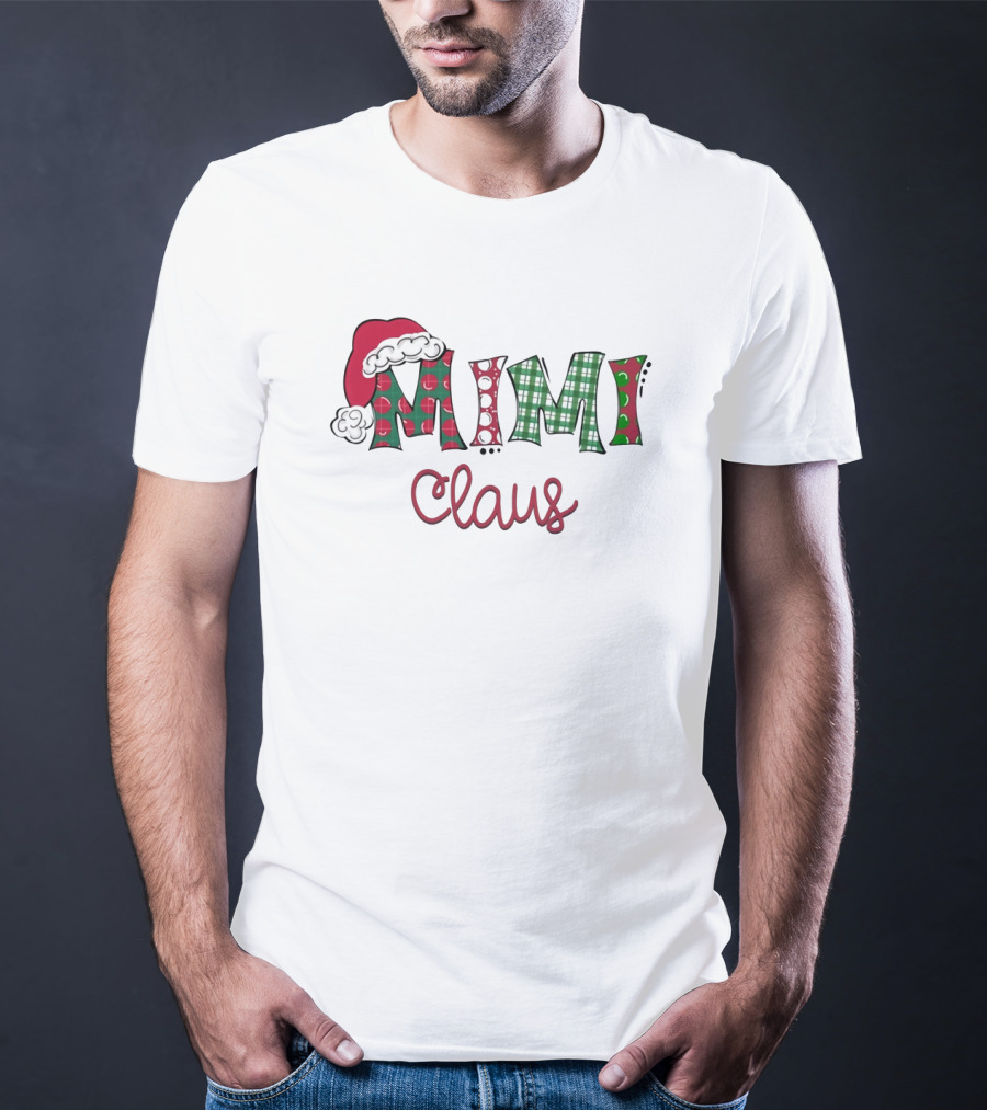 Mimi Claus Christmas Santa Hat T-Shirt