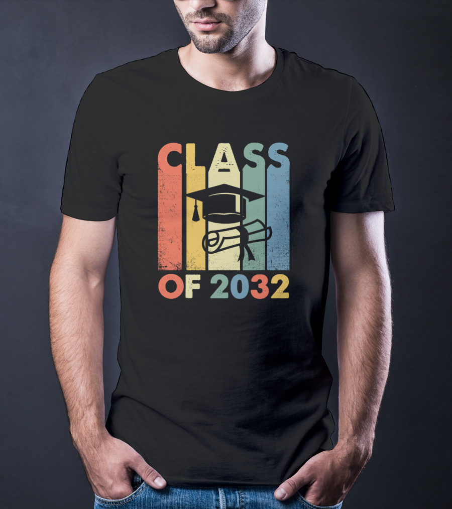 CLASS OF 2032 GRADUATION CAP AND DIPLOMA T-Shirt