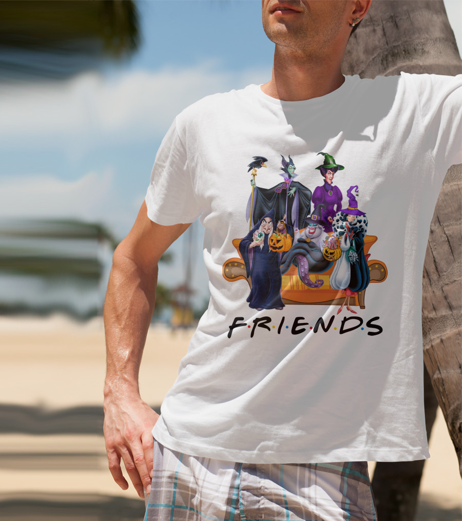 FRIENDS Halloween Villains Couch Scene T-Shirt