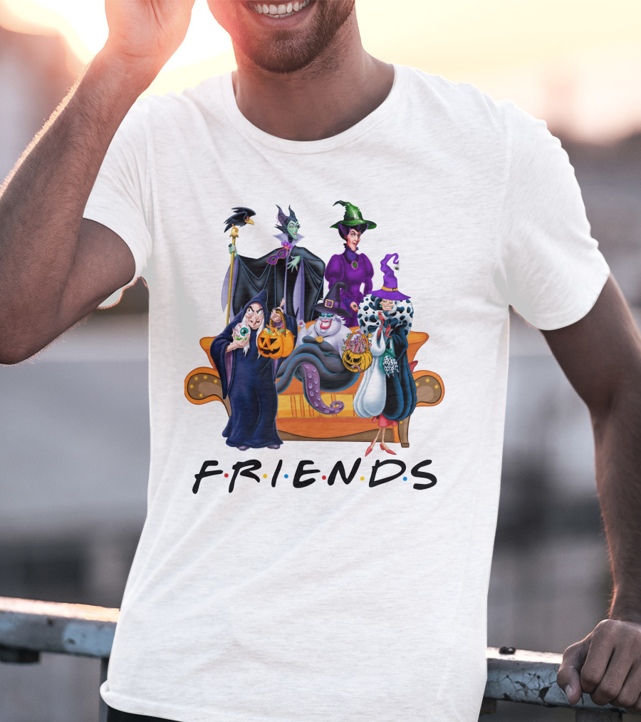 FRIENDS Halloween Villains Couch Scene T-Shirt