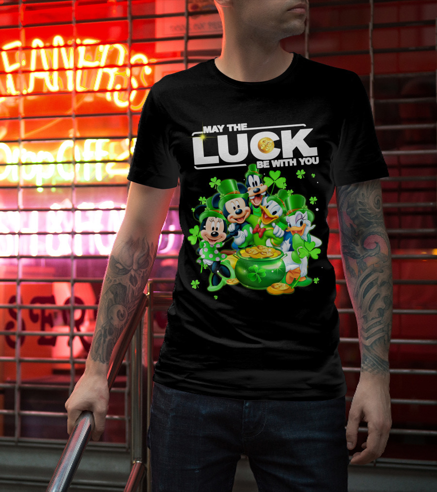 May The Luck Be With You Mickey N Friends T-Shirt