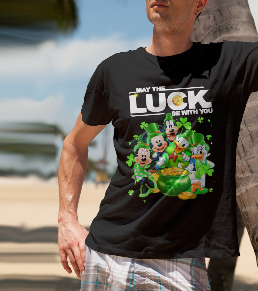 May The Luck Be With You Mickey N Friends T-Shirt