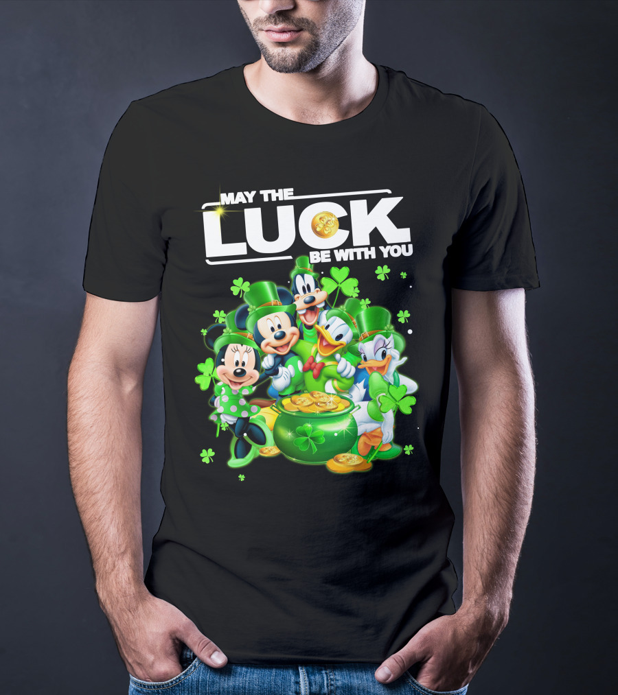 May The Luck Be With You Mickey N Friends T-Shirt