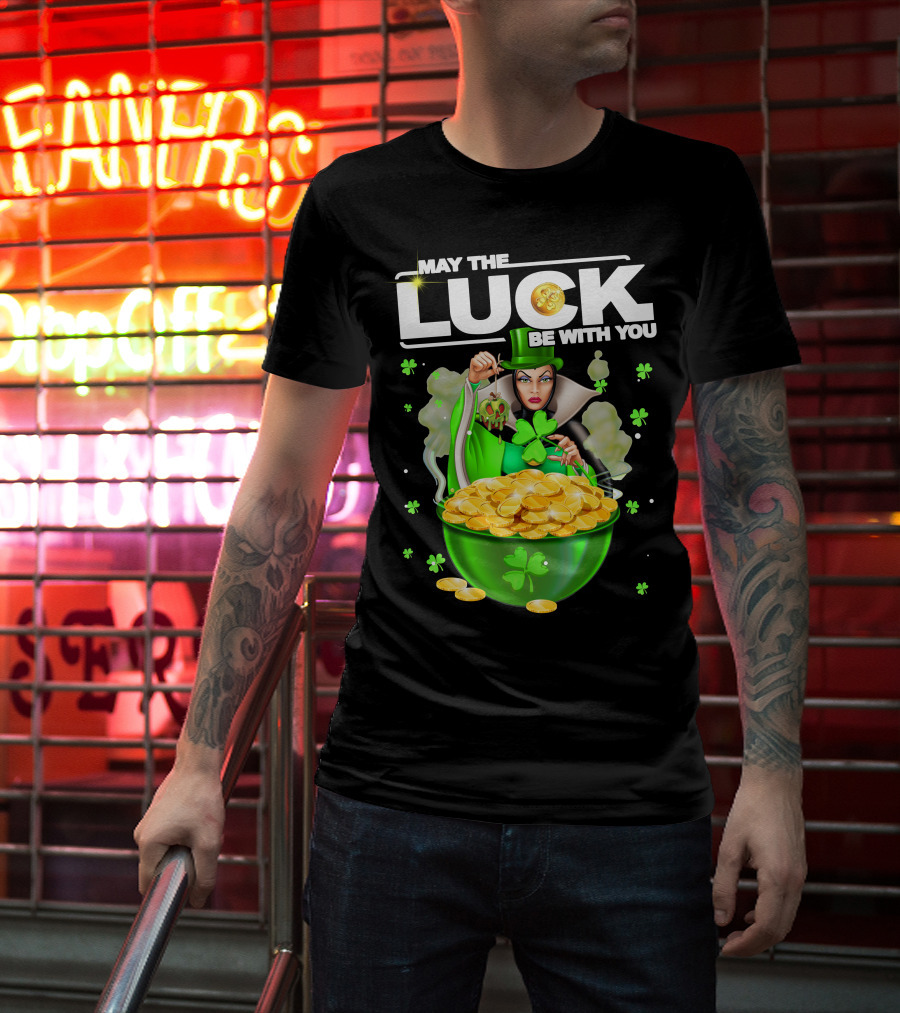 May The Luck Be With You Evil Queen Gold Coins T-Shirt