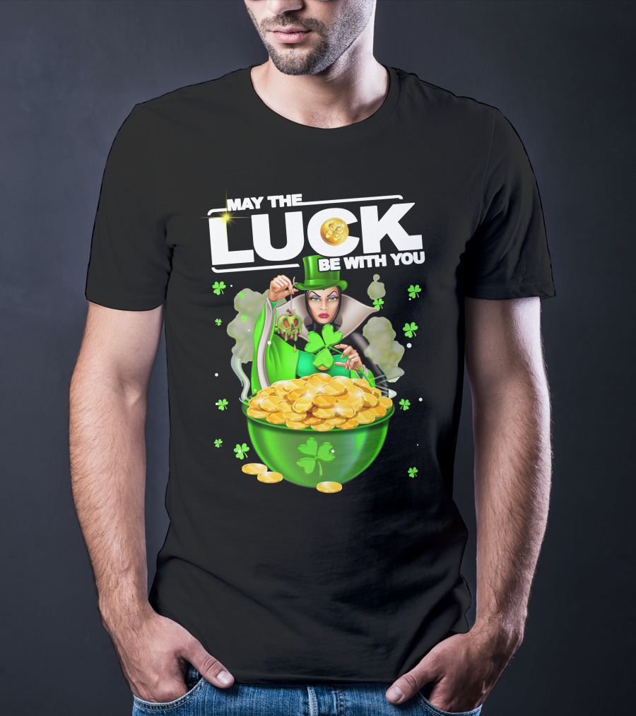 May The Luck Be With You Evil Queen Gold Coins T-Shirt