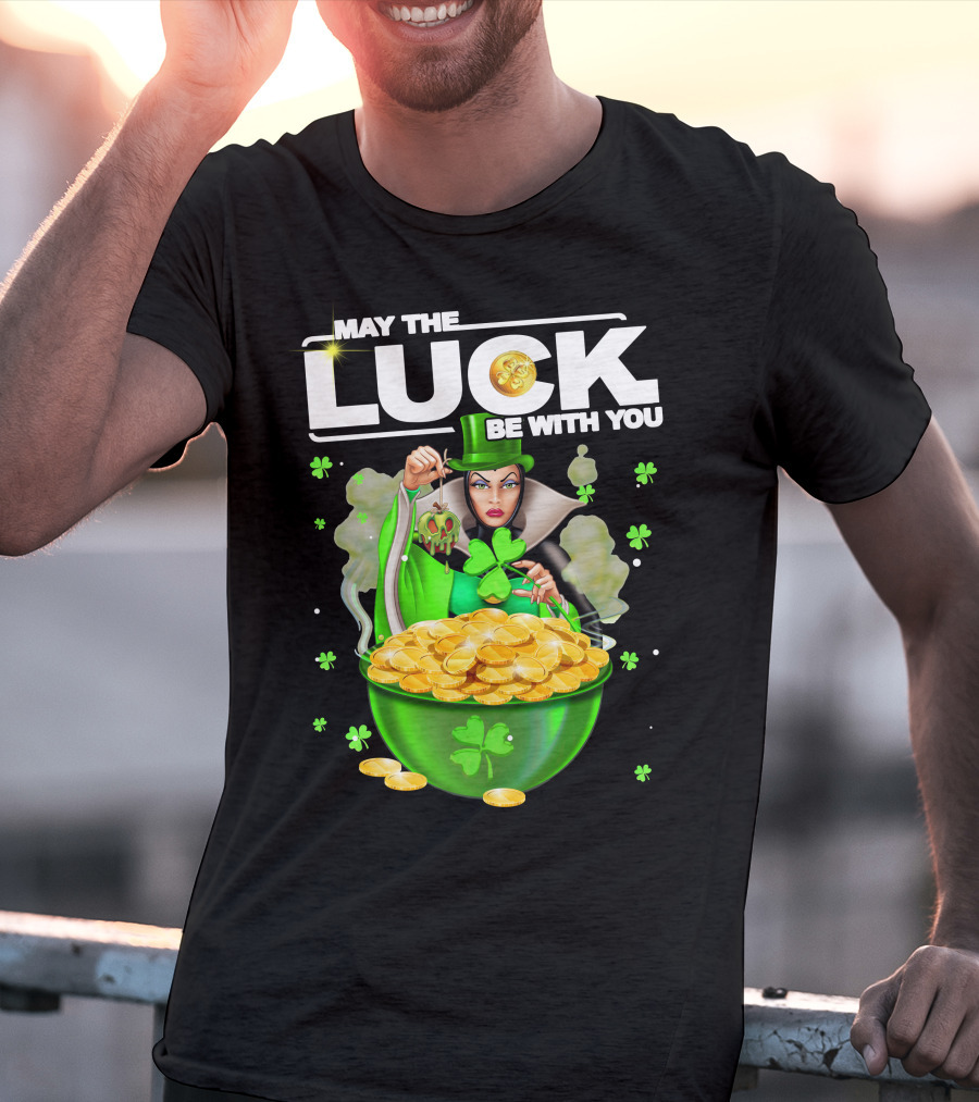 May The Luck Be With You Evil Queen Gold Coins T-Shirt