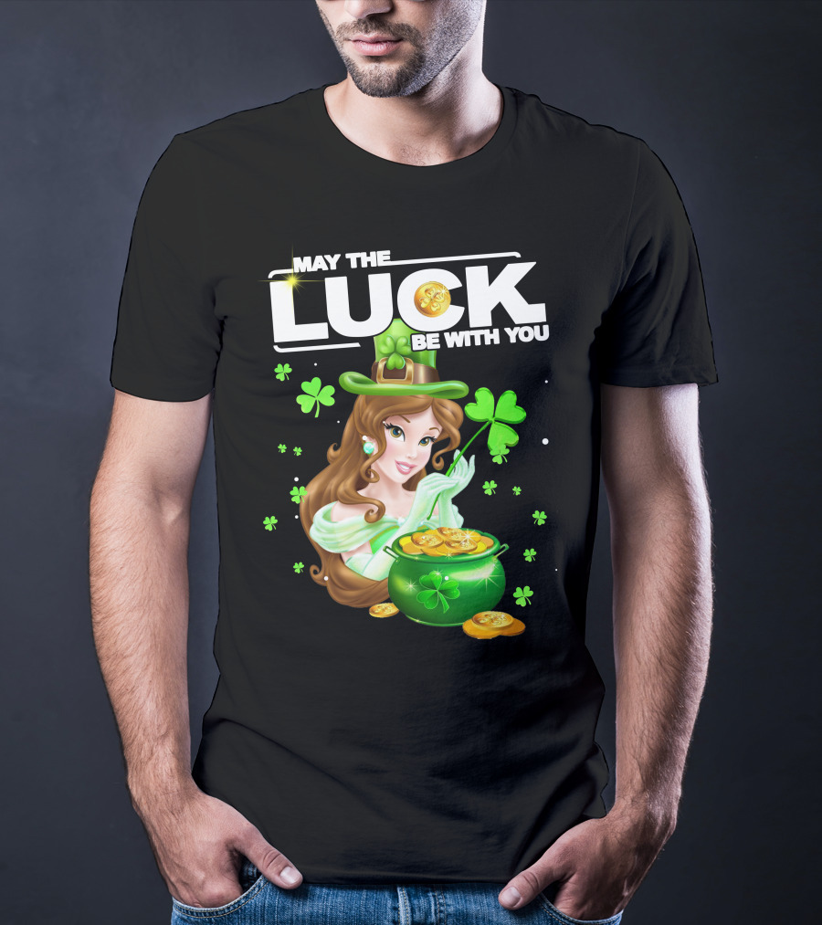 May The Luck Be With You St. Patrick's Day Princess With Pot Of Gold T-Shirt