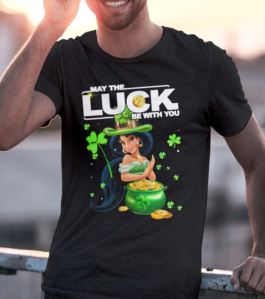 May The Luck Be With You Jasmine St. Patrick's Day Fortune T-Shirt