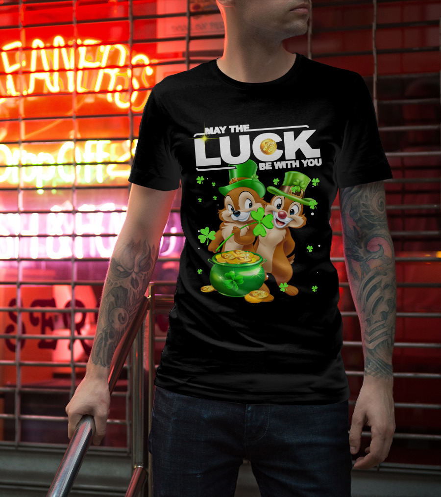 May The Luck Be With You Chip Dale Pot Of Gold T-Shirt