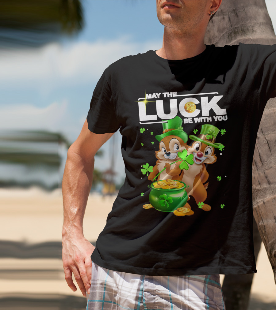 May The Luck Be With You Chip Dale Pot Of Gold T-Shirt