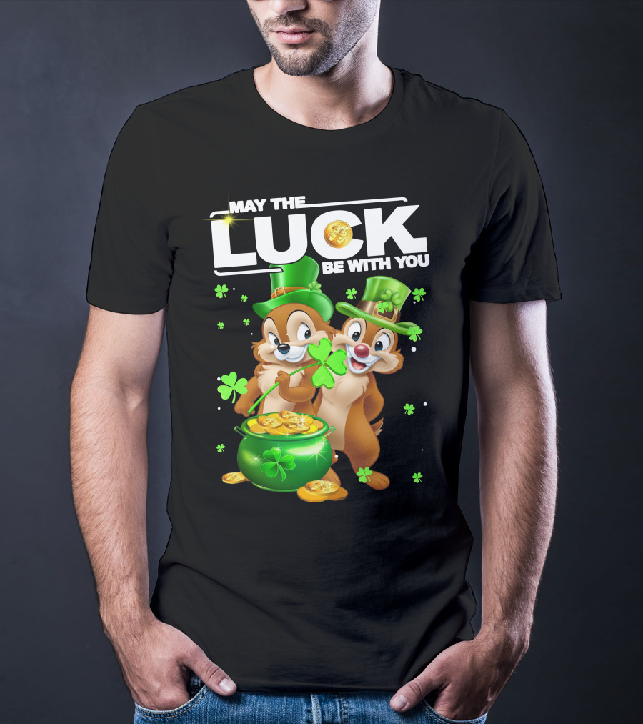 May The Luck Be With You Chip Dale Pot Of Gold T-Shirt