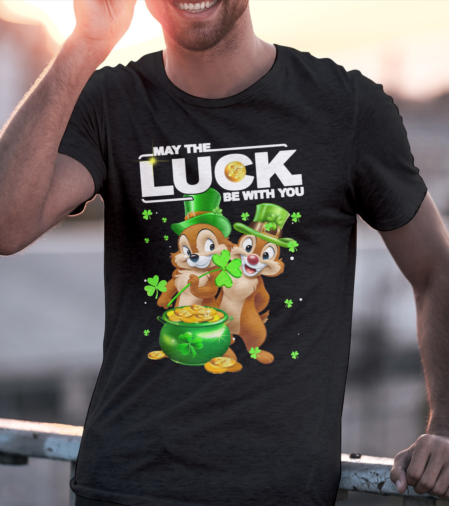 May The Luck Be With You Chip Dale Pot Of Gold T-Shirt