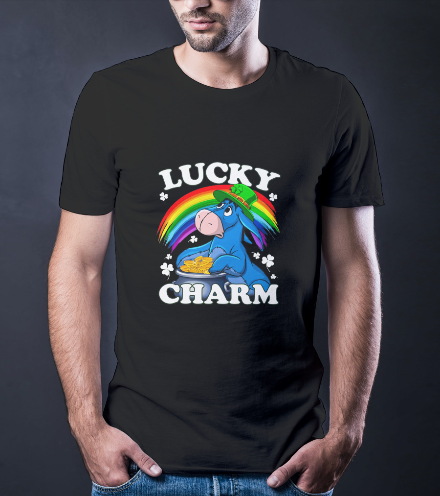 Lucky Charm Eeyore Rainbow Coins T-Shirt