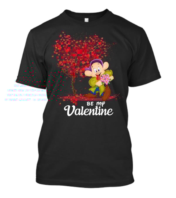 Be My Valentine Dopey Hearts Tree Bouquet T-Shirt