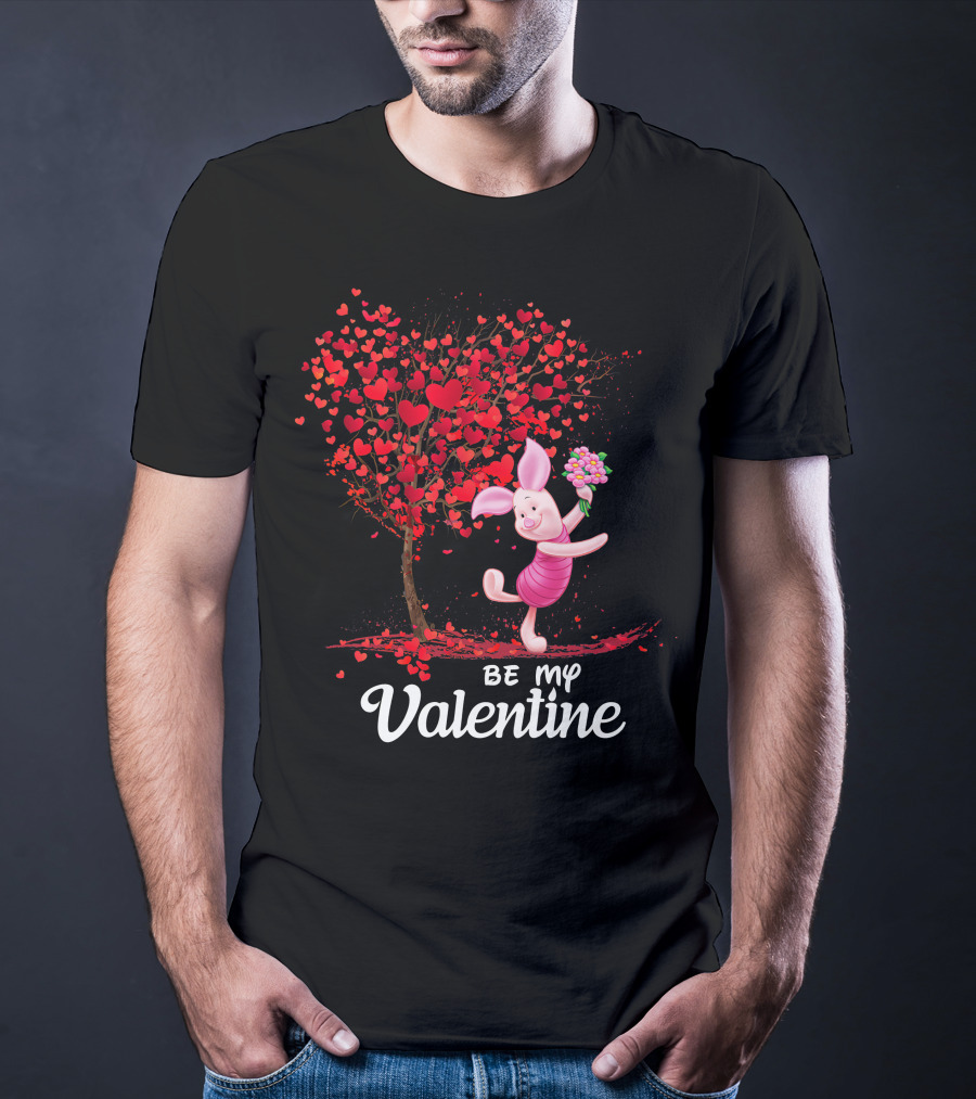Pidlet Valentine Be My Valentine Red Heart Tree T-Shirt