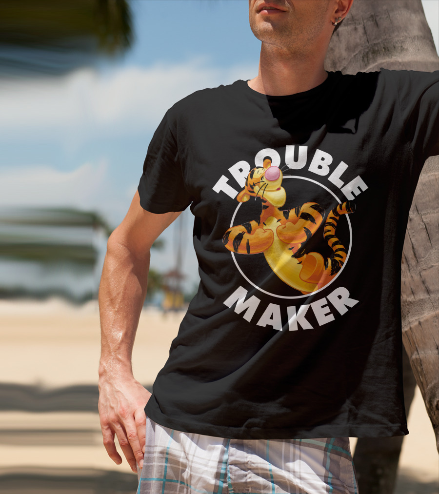 Tigger Trouble Maker Circle Pose Adventures T-Shirt