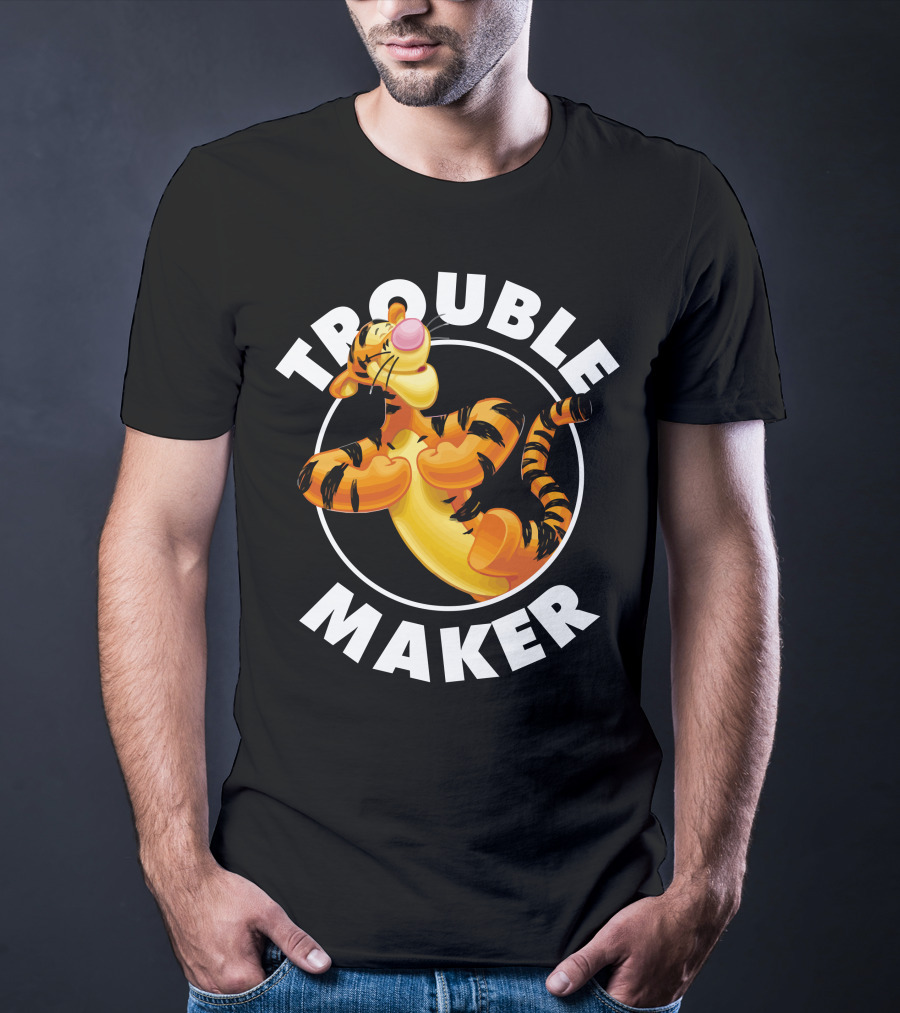 Tigger Trouble Maker Circle Pose Adventures T-Shirt